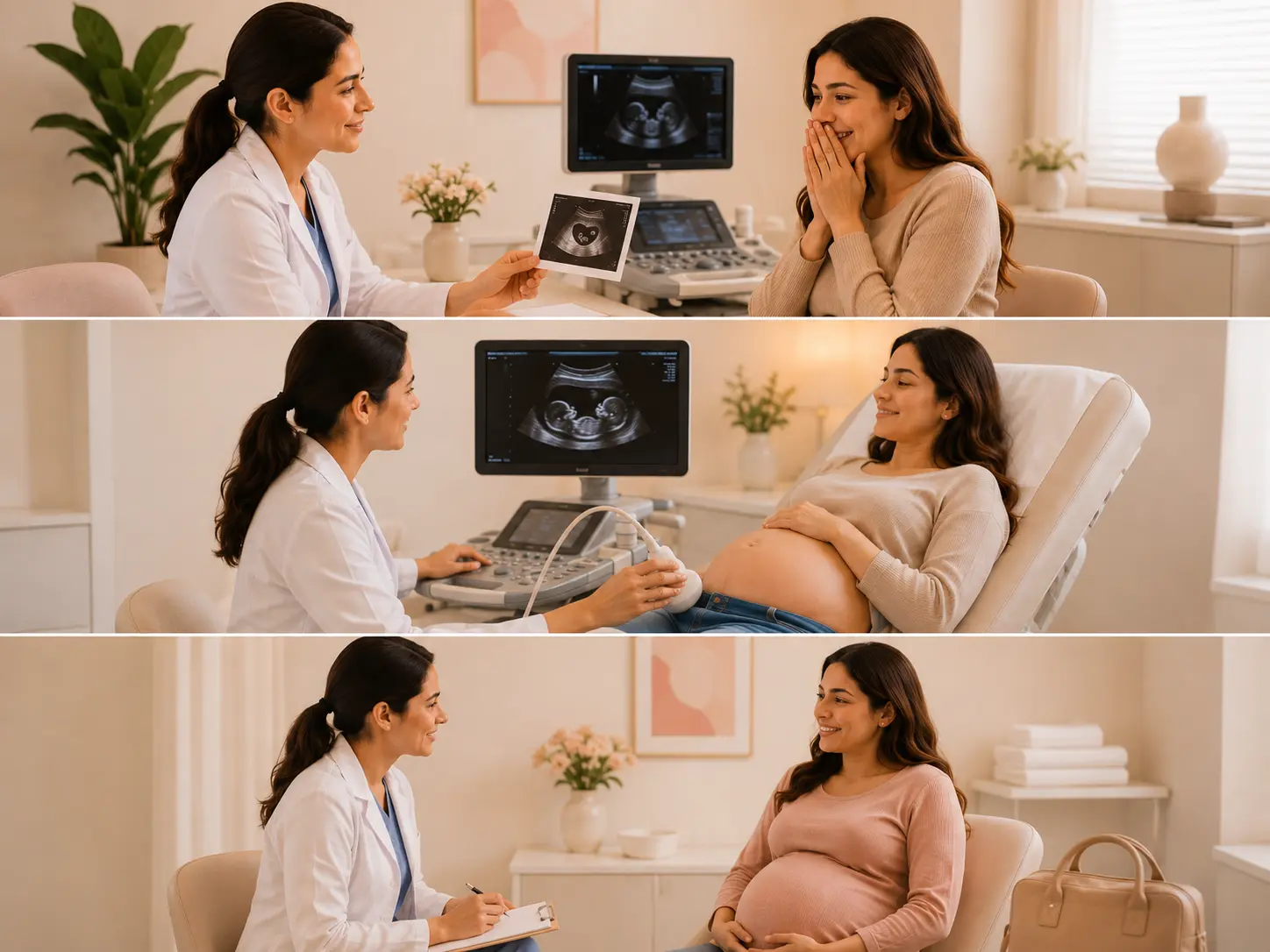 Consulta de control prenatal empática